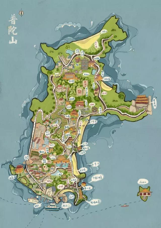 普陀山自由行攻略最佳路线图（想到了就去普陀山）(10)