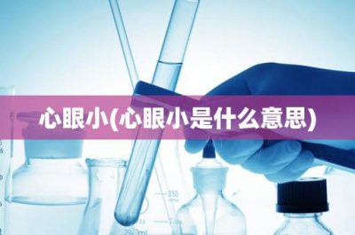​心眼小(心眼小是什么意思)